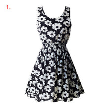 21 Colors New Sexy Women's Tank Chiffon Beach Dress Sleeveless Floral Mini Dresses M-XXL  J4U66