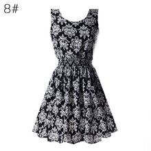 21 Colors New Sexy Women's Tank Chiffon Beach Dress Sleeveless Floral Mini Dresses M-XXL  J4U66