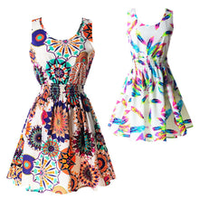 21 Colors New Sexy Women's Tank Chiffon Beach Dress Sleeveless Floral Mini Dresses M-XXL  J4U66