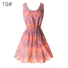 21 Colors New Sexy Women's Tank Chiffon Beach Dress Sleeveless Floral Mini Dresses M-XXL  J4U66