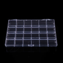 24 slots clear plastic tools boxes storage box jewelry case container jewelry packaging and display nail art tools J4U66