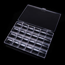 24 slots clear plastic tools boxes storage box jewelry case container jewelry packaging and display nail art tools J4U66