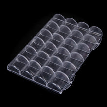 24 slots clear plastic tools boxes storage box jewelry case container jewelry packaging and display nail art tools J4U66