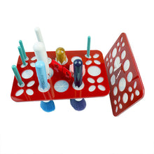26 Round Holes Air Dry Organizing Cosmetics Makeup Brushes Tower Tree Rack Holder Make Up Tools Kit J4U66