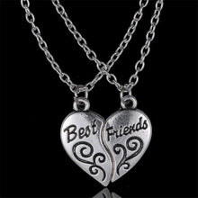 2pc best friend friendship heart-shaped Necklaces Broken Heart Pendant Necklace Gifts For best friends J4U66
