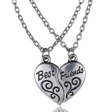 2pc best friend friendship heart-shaped Necklaces Broken Heart Pendant Necklace Gifts For best friends J4U66