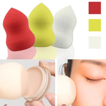 2pc Foundation Sponge Blender Blending Facial Makeup Gourd-Shaped Three-Dimensional Cosmetic Puff Flawless Beauty Powder Puff J4U66