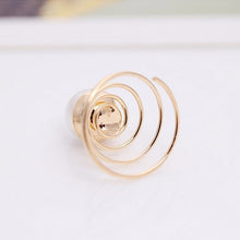 2Pcs Bridal Wedding Prom Crystal Pearl Flower Hair Pins Swirl Spiral Twist Hairpins Tiara Ornaments Bijouterie Accessories J4U66