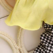 2pcs kids baby girl minnie clothes sets pullover bow tops plaids checks pants outfits setbaby boutique clothing J4U66