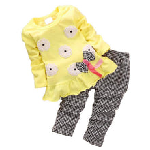2pcss Kids Baby Girl Minnie Clothes Sets Pullover Bow Tops+Plaids & Checks Pants Outfits Set WholeBaby Boutique Clothing J4U66