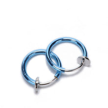 2Pcs Tongue Ring Goth Punk Clip On Fake Piercing Body Nose Lip Rings Hoop Ear Tongue Ring J4U66