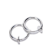 2Pcs Tongue Ring Goth Punk Clip On Fake Piercing Body Nose Lip Rings Hoop Ear Tongue Ring J4U66