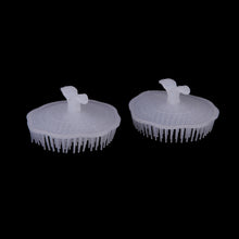 2pcs white hair shampoo scalp body massage brush massager hairbrush comb hare care J4U66