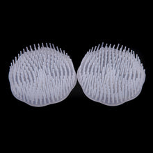 2pcs white hair shampoo scalp body massage brush massager hairbrush comb hare care J4U66