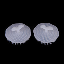 2pcs white hair shampoo scalp body massage brush massager hairbrush comb hare care J4U66