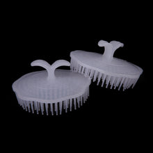 2pcs white hair shampoo scalp body massage brush massager hairbrush comb hare care J4U66