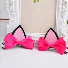 2Pcs children baby girls flower cat ears hairpin hair accessories clip hairpins barrettes headwear J4U66