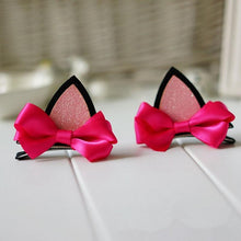 2Pcs children baby girls flower cat ears hairpin hair accessories clip hairpins barrettes headwear J4U66