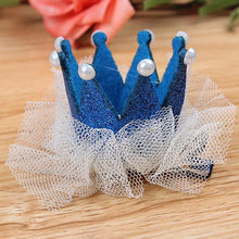 2pcs Cute Baby Kids Girls Princess Crown Hair Band Headband Birds Hair Wear Hair Clips Ribbon Headdress 5 Colors  J4U66