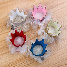2pcs Cute Baby Kids Girls Princess Crown Hair Band Headband Birds Hair Wear Hair Clips Ribbon Headdress 5 Colors  J4U66