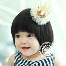 2pcs Cute Baby Kids Girls Princess Crown Hair Band Headband Birds Hair Wear Hair Clips Ribbon Headdress 5 Colors  J4U66