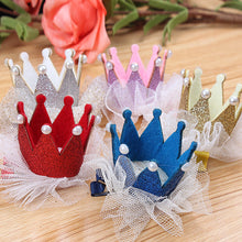 2pcs Cute Baby Kids Girls Princess Crown Hair Band Headband Birds Hair Wear Hair Clips Ribbon Headdress 5 Colors  J4U66