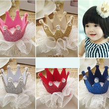 2pcs Cute Baby Kids Girls Princess Crown Hair Band Headband Birds Hair Wear Hair Clips Ribbon Headdress 5 Colors  J4U66