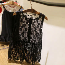 2pcs kids girls sleeveless dress lace floral braces dress sundress costume 2~7 yearsear J4U66