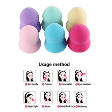 makeup foundation sponge make up brush set powder smooth beauty cosmetic make up tool random color J4U66