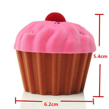 3 Colors Lovely CupCake Cake Shape Earring Ring Jewelry Storage Box Storage Boxes For Women Girls J4U66
