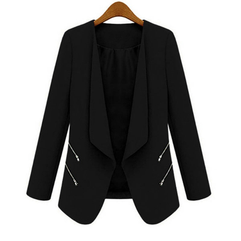 3 colors ol womens long sleeve slim lapel blazer suits jackets casual open coats blazers outwear J4U66