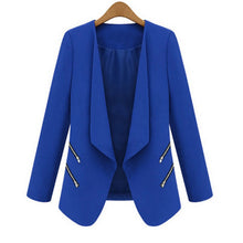 3 Colors OLWomen's Long Sleeve Slim Lapel Blazer Suits Jackets Casual Open Coats Blazers Outwear Y8 J4U66