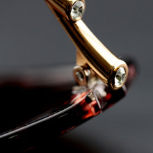 3 Colors Stylish Women Metal Frame Rhinestone Sunglasses Eyewear Glasses J4U66