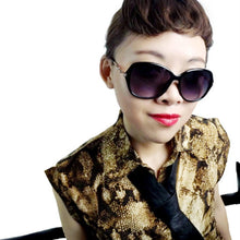 3 Colors Stylish Women Metal Frame Rhinestone Sunglasses Eyewear Glasses J4U66
