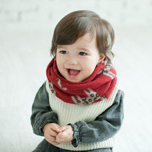 3 colors baby boy girls warm scarf neckerchief cat pattern imitation cute infant scaves J4U66