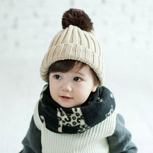 3 colors baby boy girls warm scarf neckerchief cat pattern imitation cute infant scaves J4U66