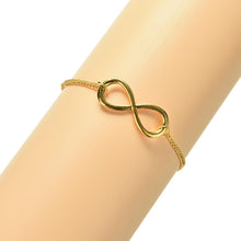 3 Colour  Popular Gold/Silver /Black Cross Infinity Chain Bracelets Bangles Jewelry For Women J4U66