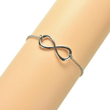 3 Colour  Popular Gold/Silver /Black Cross Infinity Chain Bracelets Bangles Jewelry For Women J4U66