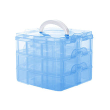 3 Layers Detachable Jewelry Box Transparent Portable Storage Container Organizer Tools Box Case Boxes J4U66