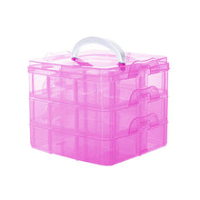 3 Layers Detachable Jewelry Box Transparent Portable Storage Container Organizer Tools Box Case Boxes J4U66