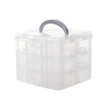3 Layers Detachable Jewelry Box Transparent Portable Storage Container Organizer Tools Box Case Boxes J4U66