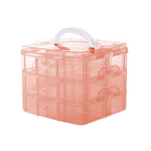 3 Layers Detachable Jewelry Box Transparent Portable Storage Container Organizer Tools Box Case Boxes J4U66