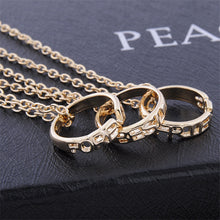 3 Part Best Friend Forever Karma Circle Necklace Infinity Circle Pendants Necklace J4U66