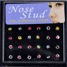 316L Stainless Surgical Steel Nose Piercing Rhinestone Stud MultiStyle Nose Ring Nose Stud Body Jewelry 24pcs or 40pcs J4U66