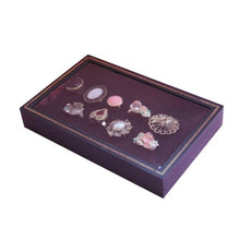 36 Slots Black Velvet Rings Jewelry Showcase Display Case Storage Box Holder Organizer P1 J4U66