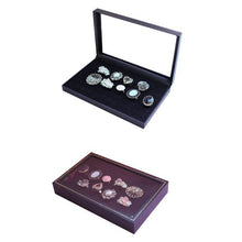 36 Slots Black Velvet Rings Jewelry Showcase Display Case Storage Box Holder Organizer P1 J4U66