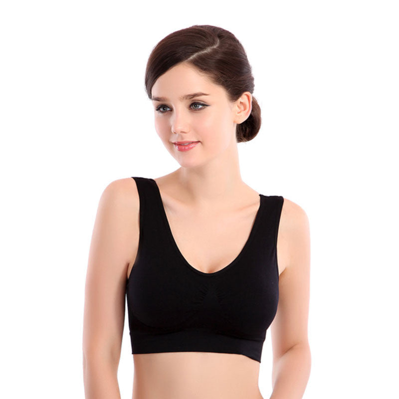 [3Colour/3size] Crop Top Womens Thin Tank top No Mat VStretch Bra Women's Tanks Cross Back Bras J4U66