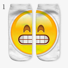3D Emoji Printing Expression Socks Women Men Socks Funny Low Ankle Short Socks J4U66