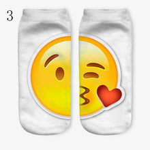 3D Emoji Printing Expression Socks Women Men Socks Funny Low Ankle Short Socks J4U66