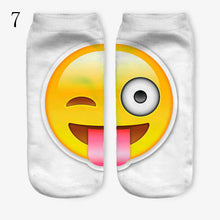 3D Emoji Printing Expression Socks Women Men Socks Funny Low Ankle Short Socks J4U66
